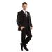 Mens Suit Three Piece Slim Fit Solid Collar Vest Suits