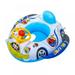 Baby Pool Float Kids Inflatable Swimming Pool Float Seat Boat for Toddler Age 1-3 Years Car Style with Steering Wheel Horn