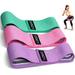 Fabric Resistance Bands Exercise Bands [Set of 3] Workout Fitness Bands for Hips and Hips Non-Slip Booty Bands for Women/Men/Beginners/Athletes Strength Training Yoga Pilates Fitnessï¼ˆ3pcsï¼‰