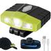 2Pcs Clip Headlamp 200LM 35W Waterproof Clip Light Rechargeable Mini Head Flashlight Hands-Free LED Hat Work Light Bright Pocket Clip Light 6 Modes Reusable for Outdoor