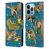 Head Case Designs Officially Licensed Justice League DC Comics Hawkman Comic Art The Winged Wonders Leather Book Wallet Case Cover Compatible with Apple iPhone 13 Pro