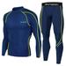 Men s Compression Shirt Set Long Sleeve Workout Set Compression Pants Top Long Sleeve Base Layer