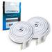 Litcessory Extension Cable for Philips Hue Lightstrip Plus (3.3ft 2 Pack White - STANDARD 6-PIN V3)