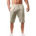 Qufokar Mens Football Practice Pants Simple L Fashionable Casual Summer Shorts Cotton Men S Solid And Linen And Men S Pants