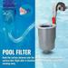 SDJMa Wall-Mounted Swimming Pool Surface Automatic Skimmer with Removeable Skimmer Basket for Above Ground Pools filter Pumps