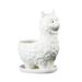 BESTONZON 1PC Alpaca Succulent Flower Pot Lovely Animal Shaped Flowerpot Decor Cartoon Alpaca Succulent Flowerpot Crafts Ceramic Succulent Plant Potted Flowerpot with Tray