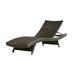 Noble House Salem Outdoor Brown Wicker Adjustable Chaise Lounge