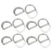 Double D Ring Buckles 10pcs 30mm(1.18 ) Metal Adjustable D Rings Silver Tone
