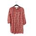 Anthropologie Dresses | Anthropologie Maeve Pink Geometric Southwestern Shift Shirt Dress Size Xs | Color: Pink/White | Size: Xs