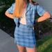 Brandy Melville Skirts | Brandy Melville Blue Two Piece Set | Color: Blue | Size: S