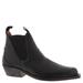 Free People Shoes | Free People Western Ankle Chelsea Boot Embossed Black Leather 38.5/8 Nib. | Color: Black | Size: 8