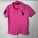Polo By Ralph Lauren Shirts & Tops | Girl’s Polo Ralph Lauren Large Logo Polo Shirt | Color: Blue/Pink | Size: 7g