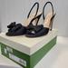 Kate Spade Shoes | Kate Spade Silk Sandal | Color: Black | Size: 8.5