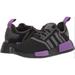 Adidas Shoes | Adidas Originals Girl Nmd R1 Black/Grey/Purple Boost Cushioning Sneaker Sz 4 | Color: Black/Purple | Size: 4g