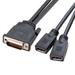 CY DMS-59Pin Male to Dual DP Displayport Female Splitter Extension Cable for PC Graphics Card