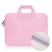 Laptop Sleeve Carrying Case Compatible with 15 Inch Notebook Computer Waterproof Laptop Shoulder Bag Ultrabook Handbag Tablet Briefcase Tender Pink