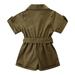 ZHAGHMIN Shorts For Teen Girls Summer Girl Short Sleeve Stylish Cargo Jumpsuit Outfits For Baby 6 Month Girl Summer Clothes Girls Outfits Size 8 Summer Gift Set 3 Month Girl Long Sleeve Cute Tops Fo