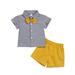 ZHAGHMIN Baby Boy Fall Outfits Baby Boy Clothes Outfitscottonsolid Color Bow Tiecasual2Pc Set Baby Boy Staff 6 Month Boy Outfits Clothes 2 Year Old Boy Kids Jogging Suits Boys Go Home Outfit For Mom