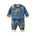 ZHAGHMIN Toddler Baby Girl Summer Clothing Set Kids Toddler Baby Girls Boys Autumn Winter Cartoon Print Cotton Long Sleeve Pants Pullover Sleepwear Set Clothes Christmas Baby Clothes Size 8 Girls Cl