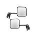 Door Mirror Set 2 Piece - Compatible with 1976 - 1986 Jeep CJ7 1977 1978 1979 1980 1981 1982 1983 1984 1985