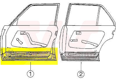 Van Wezel Türboden, vorn [Hersteller-Nr. 3010275] für Mercedes-Benz Image