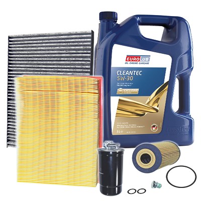 Bestprice Inspektionspaket Filtersatz SET B + 5W-30 Motoröl [Hersteller-Nr. 10491150] für Skoda, VW Image