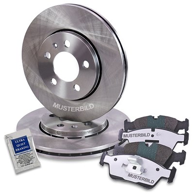 Bestprice Bremsscheiben + Bremsbeläge Vorne BELÜFTET [Hersteller-Nr. 10600122] für Honda