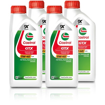 Castrol 4x 1 L GTX 5W-40 A3/B4 [Hersteller-Nr. 15F686] Image