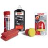 Sonax 1x 500ml Polish & Wax schwarz+ P-Ball+ 2x Tücher