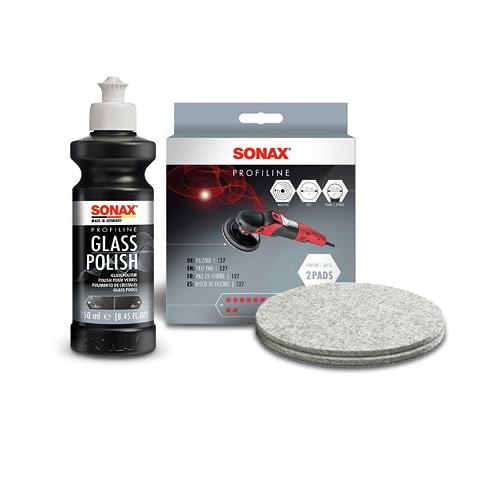 Sonax 1x 250ml PROFILINE Poliermittel GlassPolish + FilzPad 127mm [Hersteller-Nr. 10821461]