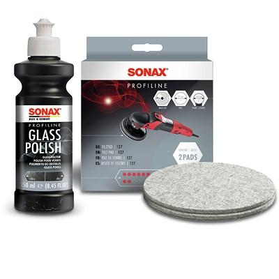 Sonax 1x 250ml PROFILINE Poliermittel GlassPolish + FilzPad 127mm [Hersteller-Nr. 10821461] Image