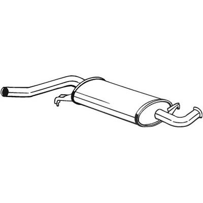 Bosal Mittelschalldämpfer [Hersteller-Nr. 105-971] für Audi Image