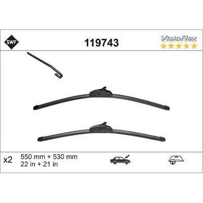 Swf Wischblatt [Hersteller-Nr. 119743] für Audi, Jaguar Image