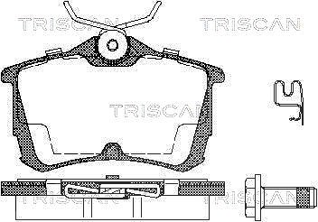 Triscan Bremsbelagsatz, Scheibenbremse [Hersteller-Nr. 811040006] für Honda
