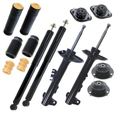 Bestprice 4x Stossdämpfer +Domlager +Staubschutz VA HA für BMW Image
