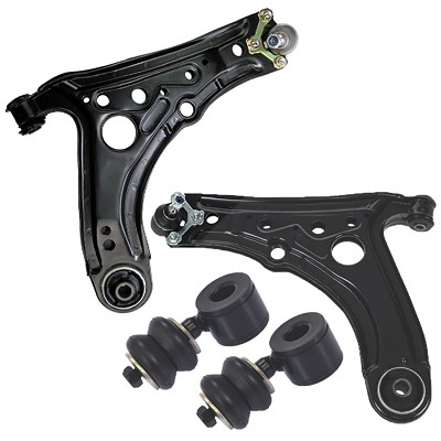 Bestprice 2x Querlenker + 2x Koppelstange vorne beidseitig [Hersteller-Nr. 34007802] für Seat, VW Image