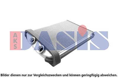 Aks Dasis Wärmetauscher, Innenraumheizung [Hersteller-Nr. 189018N] für Mercedes-Benz, Nissan, Opel, Renault, Vauxhall Image