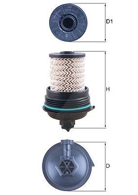 Mahle Kraftstofffilter [Hersteller-Nr. KX480] für Renault, Peugeot Image