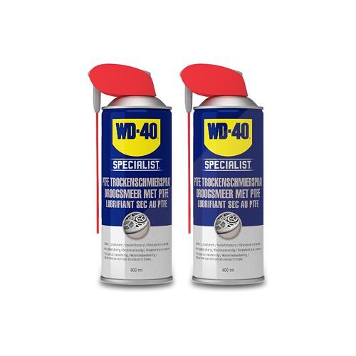 Wd-40 2x 400ml PTFE Trockenschmierspray [Hersteller-Nr. 49394/25NBA]