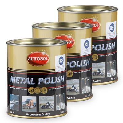 Autosol 3x 750 ml Edel Chromglanz Politur [Hersteller-Nr. 01001100] Image