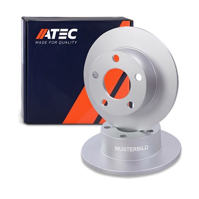 Atec 2x Bremsscheibe Hinterachse Voll [Hersteller-Nr. 40574112] für Audi, VW Image