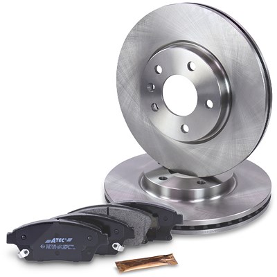 Atec Bremsscheiben + Bremsbeläge Vorderachse Belüftet [Hersteller-Nr. 40576226] für Chevrolet, Opel, Vauxhall Image