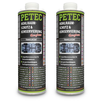 Petec 2x 1 L Hohlraumschutz & -Konservierung translucent [Hersteller-Nr. 73510] Image