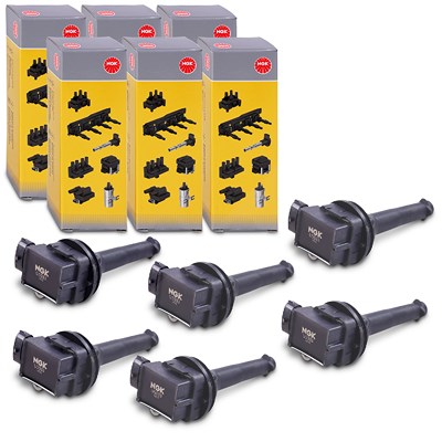 Ngk 6x Zündspule [Hersteller-Nr. 48127] für Volvo