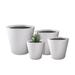 Latitude Run® 4 Piece Concrete Pot Planter Fiberglass/Concrete | 20.9 H x 21.7 W x 13.8 D in | Wayfair 55BE260570584C44A269D27E453E6B9F