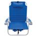 Arlmont & Co. Modest Reclining Beach Chair Metal in Blue | 32.5 H x 25 W x 24.6 D in | Wayfair 56DACC7270D646ABB50067675304EE0A