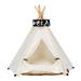 Washable Puppy Canvas Portable Indoor Teepee Dog Cat Bed Animals Bed Pet Tent Pet Houses M