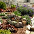 Pure Garden Outdoor Polyresin Stone Water Fountain â€“ Lawn and Garden DÃ©cor