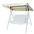 72 x53 Outdoor Patio Swing Canopy Replacement Cover for Garden Swing Chair Cover Patio Hammock Cover Top