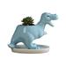 BESTONZON 1PC Dinosaur Succulent Flower Pot Animal Shaped Flowerpot Decor Cartoon Tyrannosaurus Succulent Flowerpot Crafts Ceramic Succulent Plant Potted Flowerpot with Tray